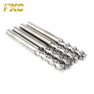 3 Flutes Carbide Longer Length Milling Cutter Aluminum End Mill