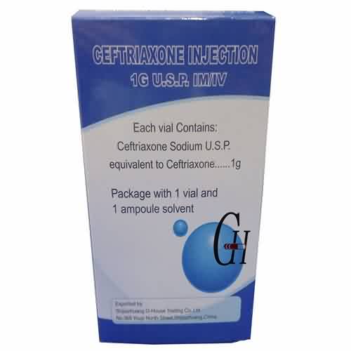 Ceftriaxone सोडियम इंजेक्शन 1 ग्रॅम