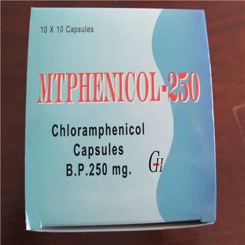 250 mg de cloramfenicol Càpsules BP