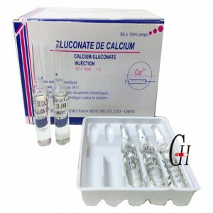 Gluconato de calcio Inyección de suplemento de calcio