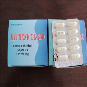 Antibiotikas hloramfenikola Capsules