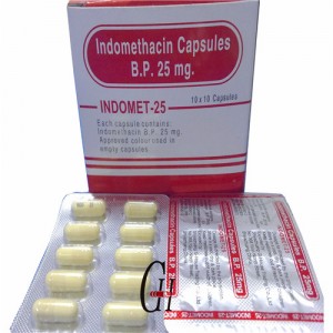 Indomethacin kaabsoosha 25mg Qiyaasta