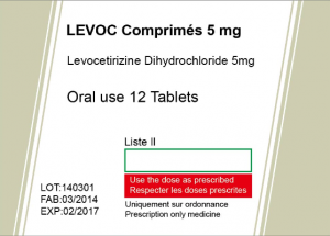 Levocetirizine Dihydrochloride Kiniiniga
