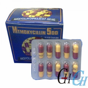 Amoxicillin antibatteriċi Kapsuli