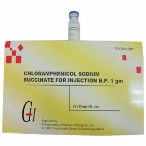 Antibiotici kloramfenikol natrijevog sukcinata za injekcije