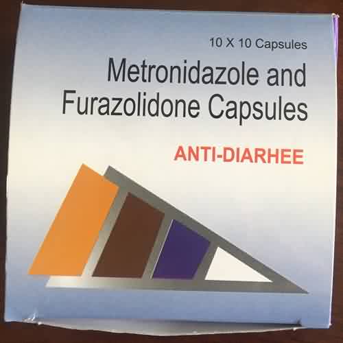 Metronidazole आणि furazolidone कँपसुल्स