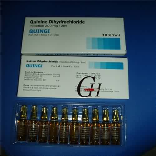 Quinine Dihydrochloride Injection 200mg/2ml