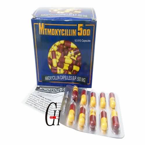 Amoxicillin njengezingxobo antibiotics 500mg