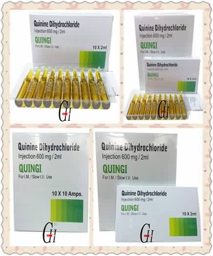 OEM Manufacturer 250mg Mefenamic Capsules - 600mg/2ml Antiparasitic Quinine Dihydrochloride Injection – G-House