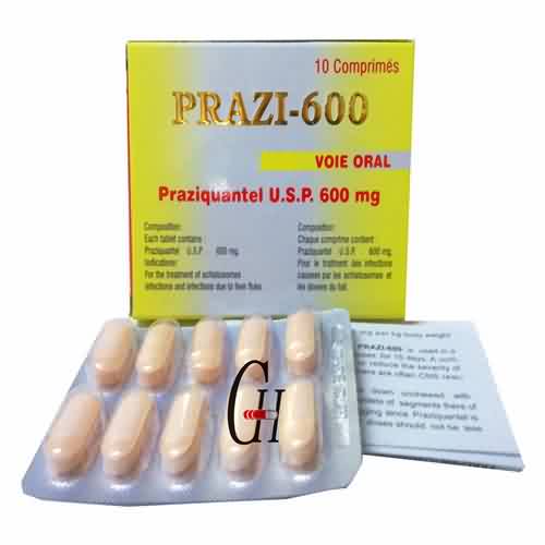 Praziquantel Tablet USP 600mg