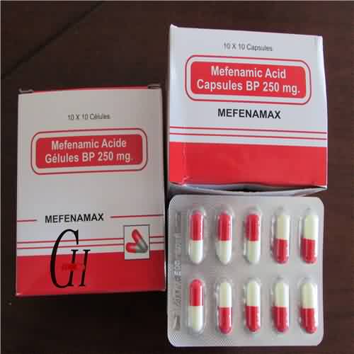Mefenamic Acido Kapsuloj 250mg