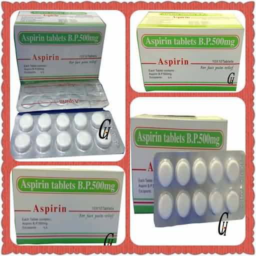 PriceList for Umbilical Cord Clamp Lower Price - Analgesic Aspirin Tablets 500mg – G-House