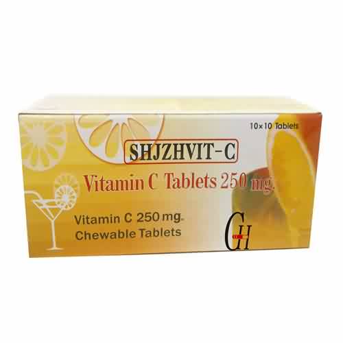 Wholesale Price China 50ml Molded Injection Glass Vial - Vitamin C Chewable Tablets BP 250mg – G-House