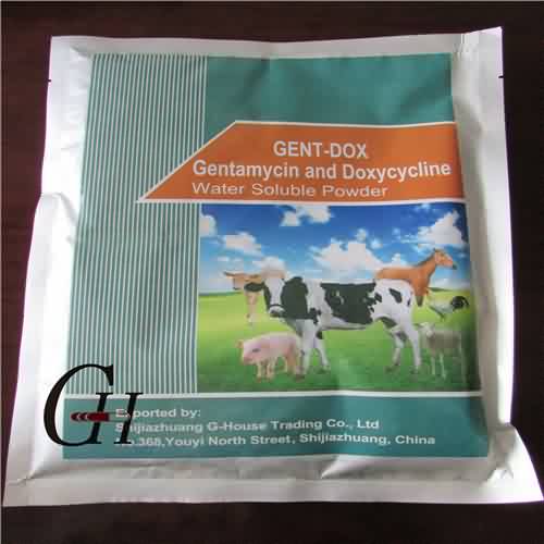 Gentamycin እና Doxycycline ውሃ የሚሟሟ የዱቄት