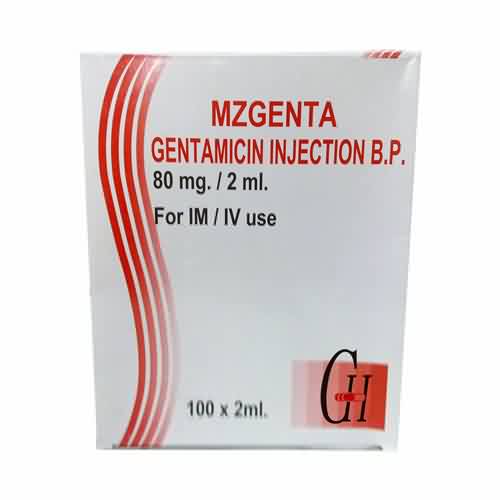 Gentamicin ইনজেকশন 80mg / 2ml