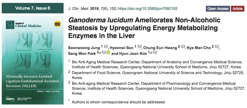 Ganoderma lucidum ameliorates non-alcoholic steatosis