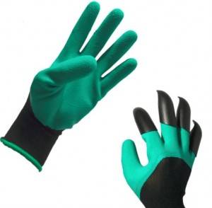 Garden planting gloves， soil digging gloves ，insulating protective gloves