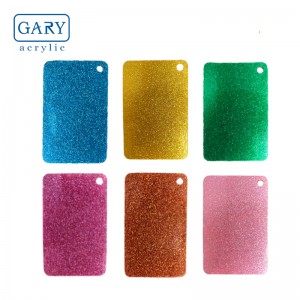 High Glossy Polished Perspex Portable Glitter Acrylic Sheet Custom Acrylic Charm Glitter Colored PMMA Panel for decoration