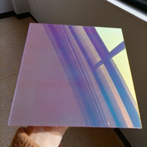 Rainbow cast coloured dichroic acrylic sheet supplier wholesale Custom size