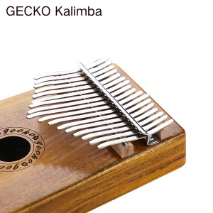 100% Original Factory Gecko Suppluy K17keq Electric Kalimba Amazon Best Seller 17 Keys Koa Kalimba Mbira Thumb Piano Musical Instruments