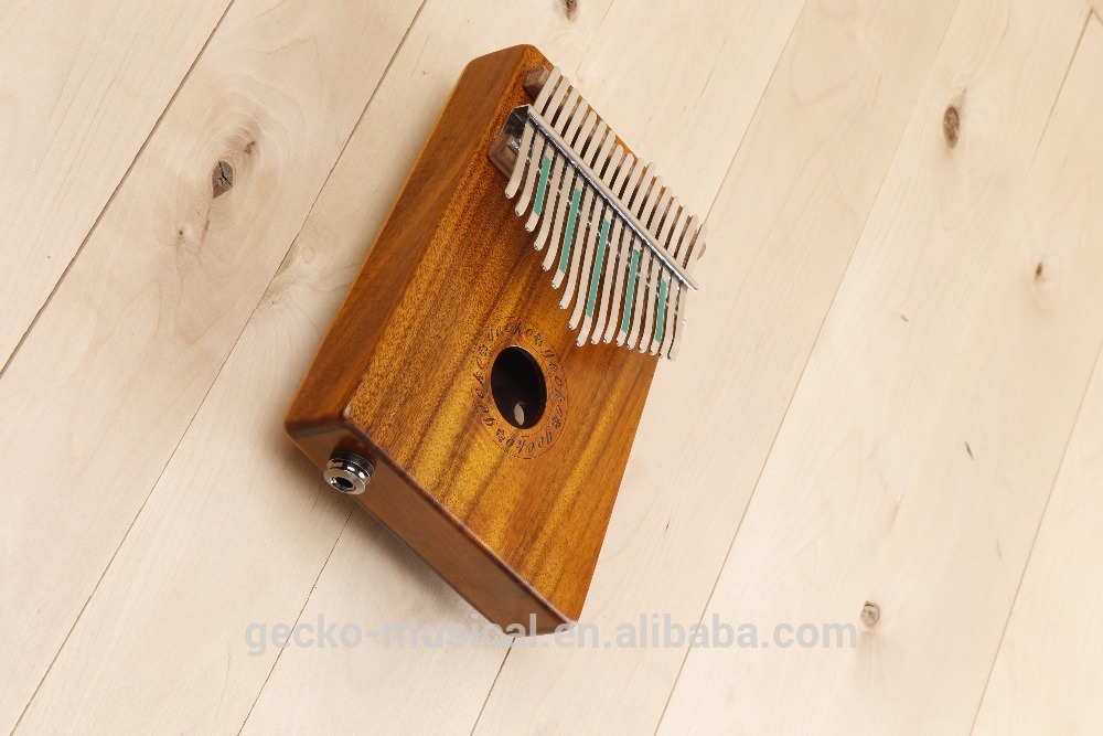 17 Key EQ Kalimba gecko natural wood professional thumb piano