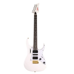 6 String Electric Guitar GECKO OEM Stringed Instruments Basswood Electric Guitar White Guitar Electric