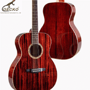 Gecko фабрикасы High End Solid арзан Mahogany гитара Акустикалық гитара |  GECKO