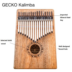Africa Kalimba Thumb Piano 17 Keyboards / Kampferholz und Metall Kalimba Neu
