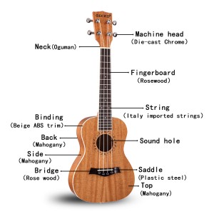 Uşaqlar ukulele, Çin Fabriki Topdan Uşaq Oyuncağı Gitara Bas Ukulele |  GECKO