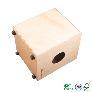 Chanson Music box-shaped musical instrument playing box drums, birch wood cajon