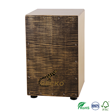 China handmade crafted percussion flamed maple percussion cajon drum box,adult use musical drum set tabla