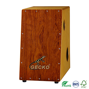 Gecko zīmols dziļi / plašs bass bungas mūzikas kaste trapecveida forma palisandrs ar īpašu formu, drum čaulas