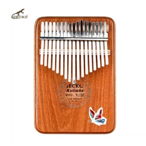 CE Certificate China GECKO Brand Music Instruments Mini Thumb Piano Flower 17 Keys Kalimba for Sale