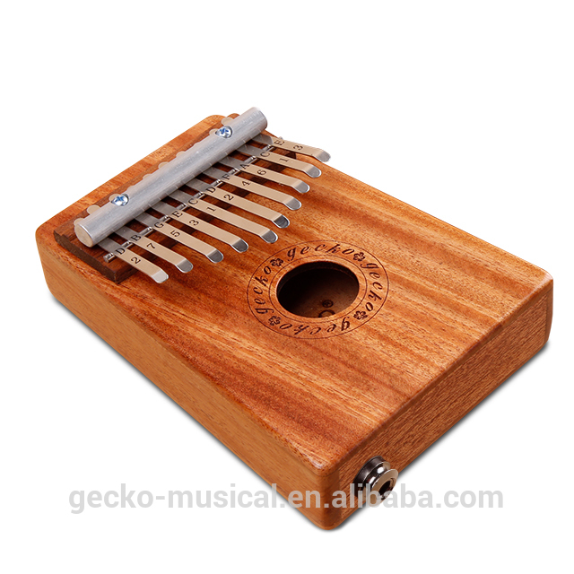gecko natural wood professional 10 keys EQ thumb piano