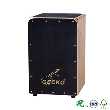 OEM/ODM Supplier Traditional Cajon -
 Handmade Cajon Percussion Box Hand Pedal Drum black top – GECKO