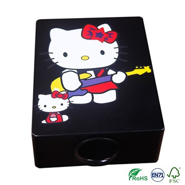Hello kitty bright color for girls Travel Cajon Drum on sale