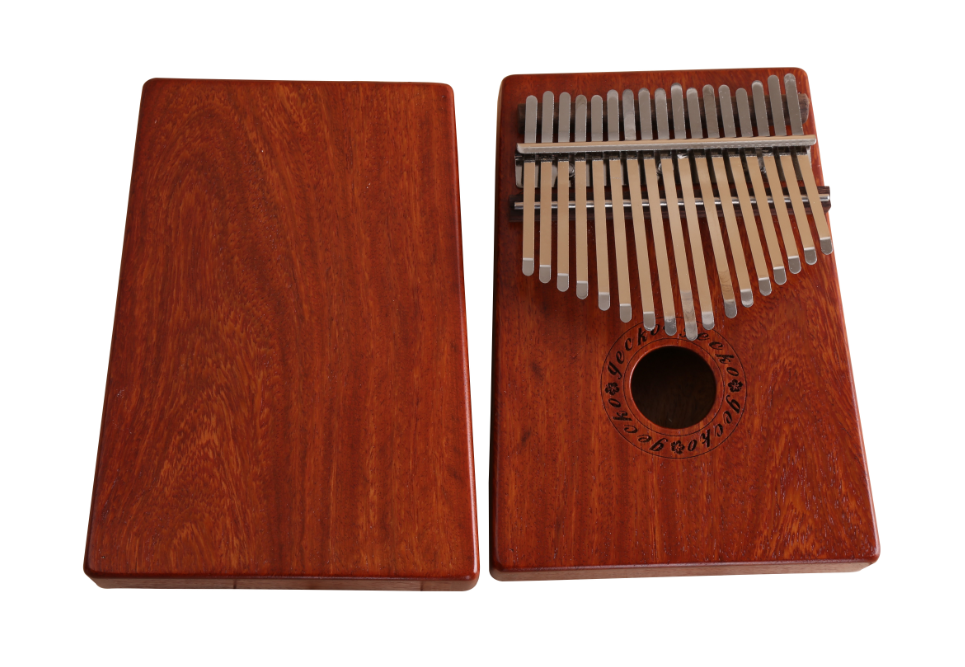Natural 17 Keys Kalimba Mbira Thumb Piano Traditional Musical Instrument Portable rosewood/bubinga