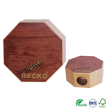 Wholesale hexagon or octagon cajon box drum set gecko brand