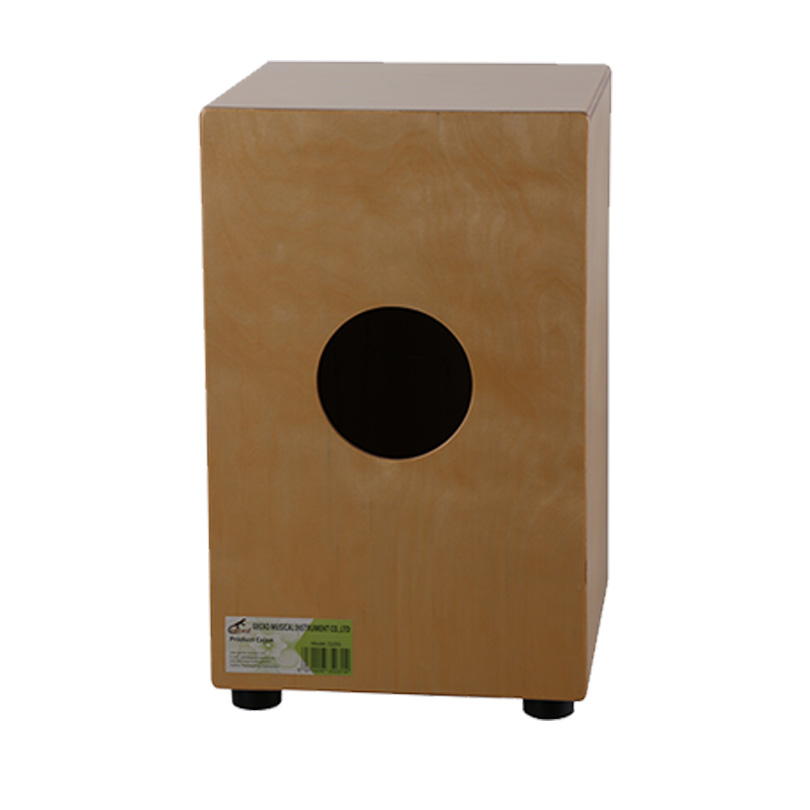 wholesale wooden cajon with built-in adjustable sizzle effect cajon pedal