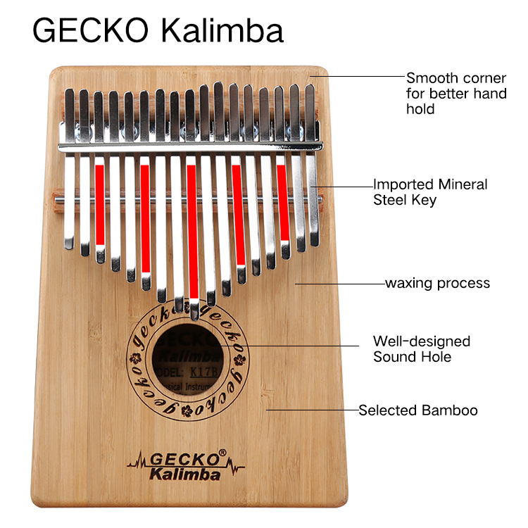 Africa Kalimba Thumb Piano 17 keyboards/Bamboo And Metal Kalimba New Featured Image