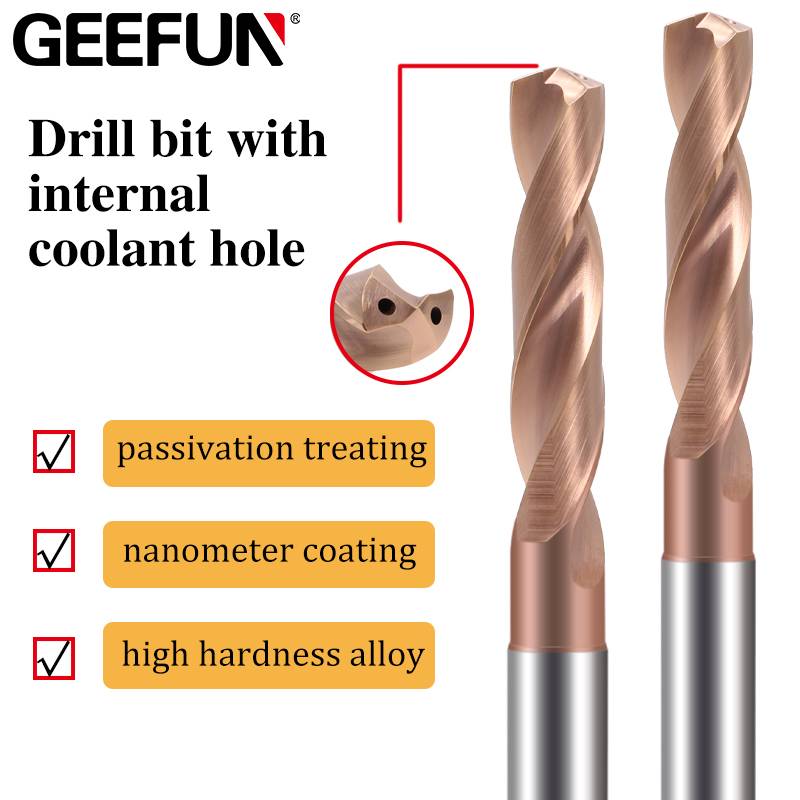 Drill bit with internal coolant hole