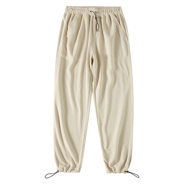 Customized Pure Color Elastic Strap Drawstring Fashion Style Sweatpants Sport jogger Unisex Featured Image