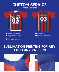 Custom OEM Logo Men Team Uniform Soccer Wear T Shirts Sublimation Sports  Football Jersey