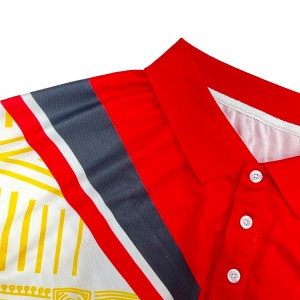 Polyester sublimation custom polo shirts