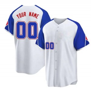 Wholesale youth competition baseball uniform Custom Polyester Mesh Puerto Rico Stitched Baseball Jersey Men’s Baseball T Shirts
