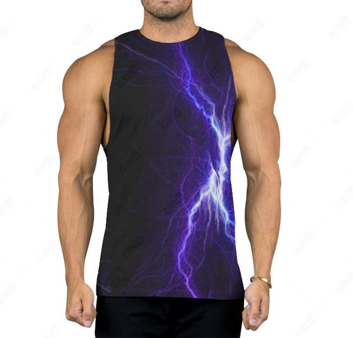 High Performance Tshirt Running - Gift in sublimation tank top, mens all over sublimation print tank tops – Gift