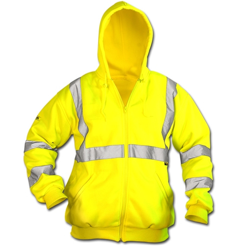 high quality protection self safety fluorescent workout hoodie