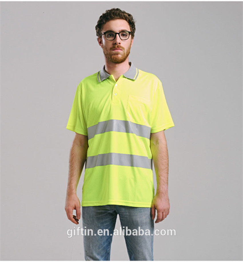 China wholesale manufacturer clothing men hi vis safety polo shirt