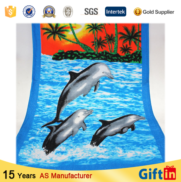 High Quality printed beach towel fabric microfiber beach towel