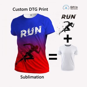 Custom Logo Design running Sports sublimated marathon t shirt